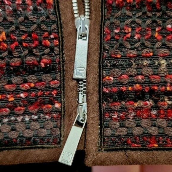 LAFAYETTE 148 New York Shiraz Tweed PRIA Taverna Two-Way Zip Jacket - Picture 8 of 13